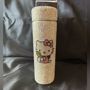 New 16.9oz Custom Made Hello Kitty Rhinestone Smart Tumbler with Strainer